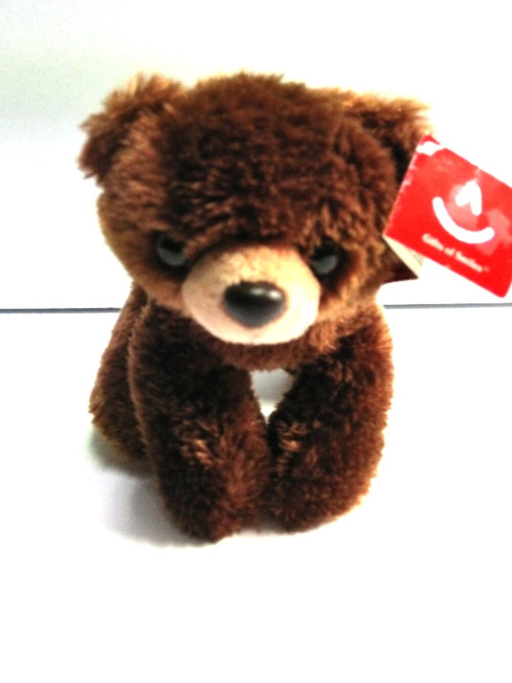 Aurora Mini Flopsie Barnsworth Bear #31283 Brown 8" Long 2015 New with Tags